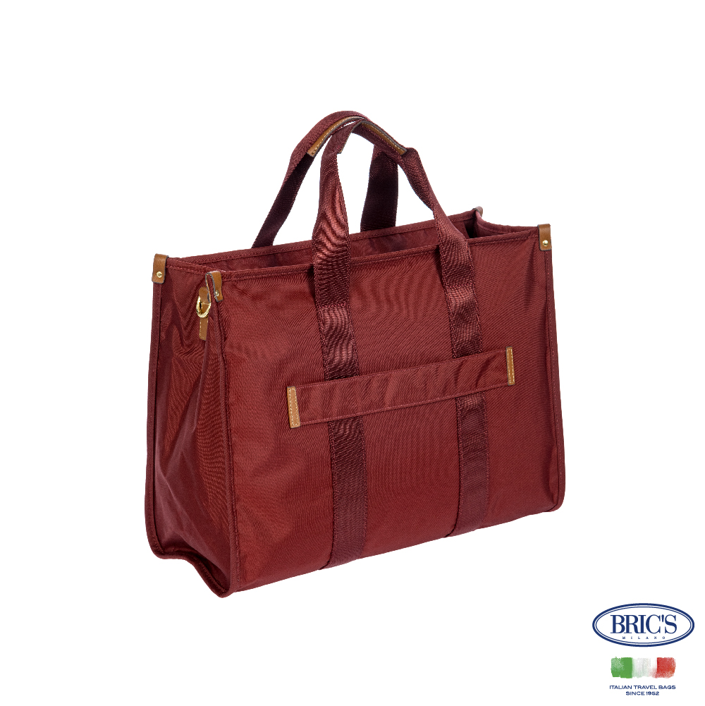 【Bric's】 X-collection 歌劇院托特包(M) BXG45852 - 波爾多酒紅色, , large