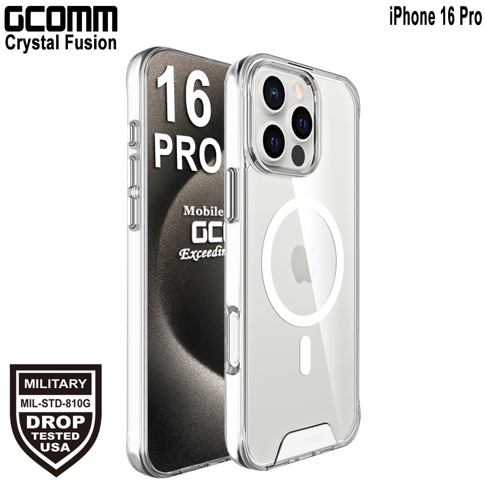 GCOMM iPhone 16 Pro 磁吸晶透軍規防摔殼 Crystal Fusion MagSafe, , large