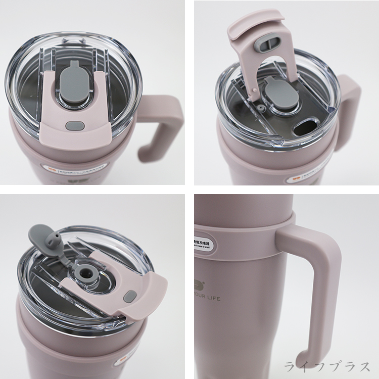 304不鏽鋼手把夠飲杯-1200ml-霧黑-1支, , large