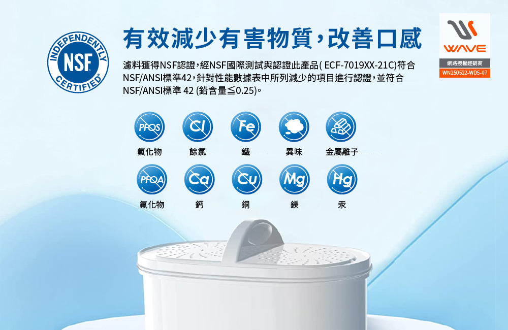 【Waterdrop】Slim常溫/冰箱兩用濾水箱8.3L WFD-40L, , large