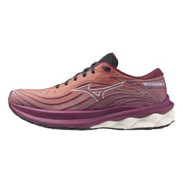 Mizuno Wave Skyrise 5 女 慢跑鞋 運動 回彈 緩衝 美津濃 紅 紫 [J1GD240973], , large