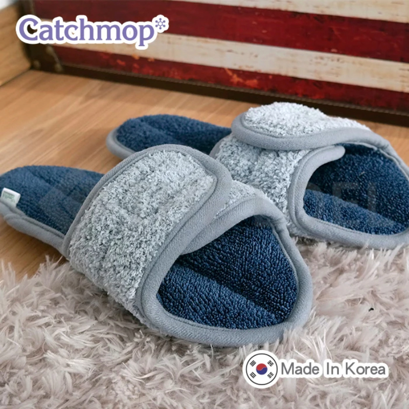 Catchmop  Cleaning Slippers(1 Pair) (4 Colors) , 海軍藍, large