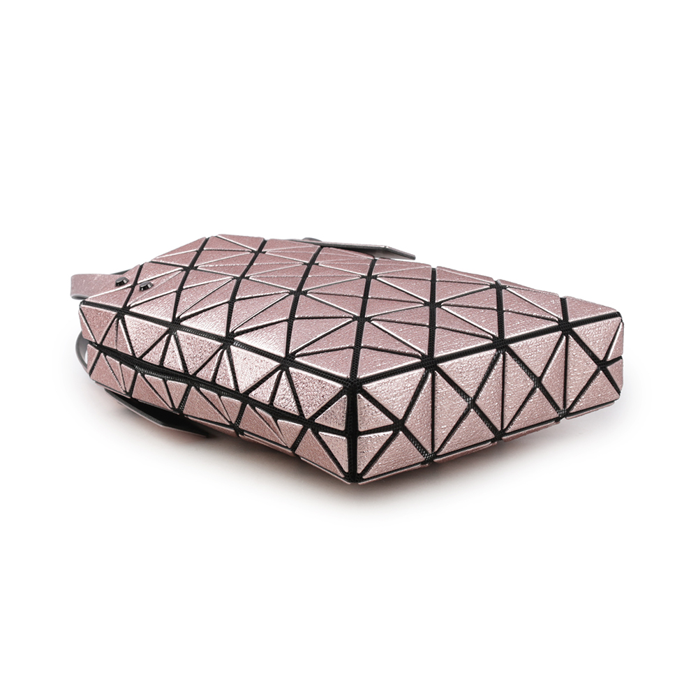 ISSEY MIYAKE BAO BAO 5X4 立體金屬色迷你方盒手提包/玫瑰粉, , large