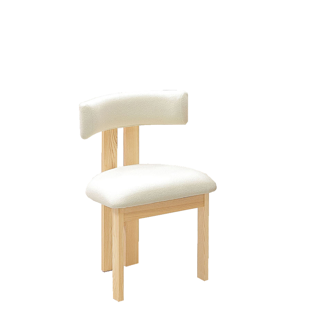 【Hampton 漢汀堡】斌傑原木實木餐椅-2入組, , large