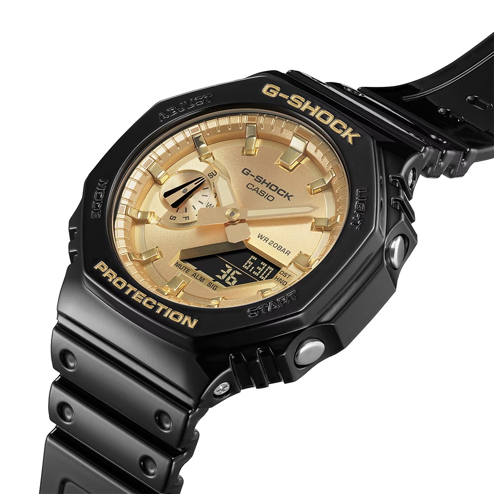 CASIO 卡西歐 G-SHOCK 2100八角金屬光手錶 GA-2100GB-1A, , large