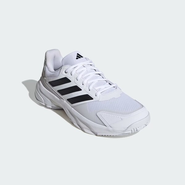 Adidas Courtjam Control 3 M 男 網球鞋 運動 訓練 緩震 抗扭 穩定 白黑 [IF7888], , large