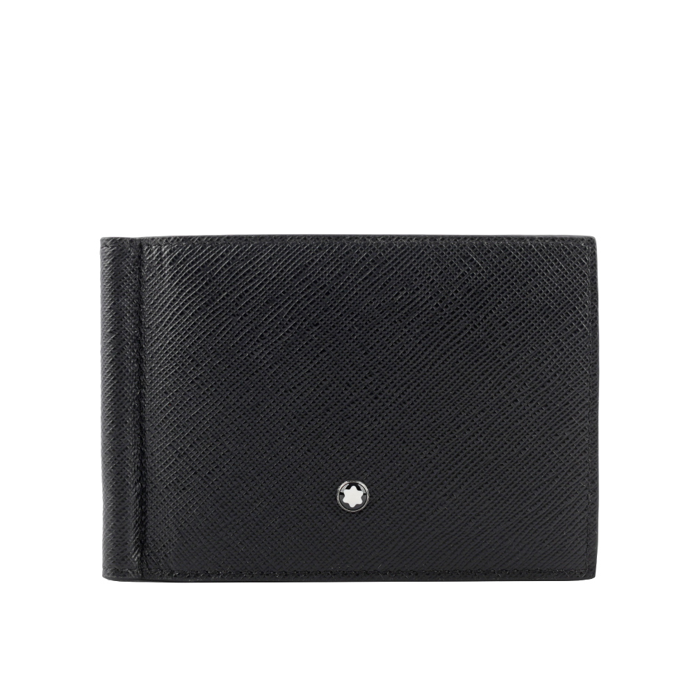 Montblanc 萬寶龍 匠心系列防刮牛皮 6卡附鈔票夾短夾/黑色, , large