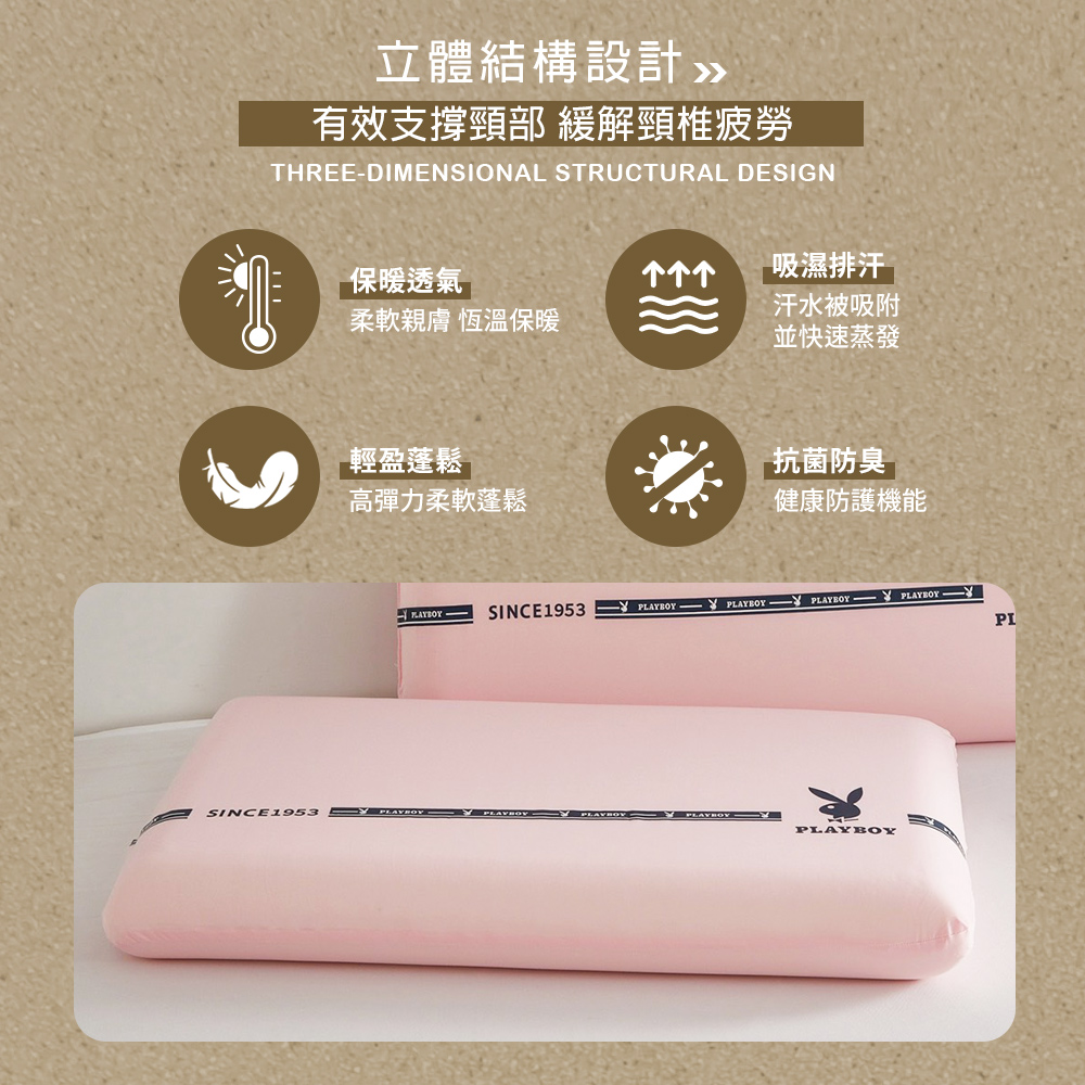 【PLAY BOY】零壓力涼感慢回彈記憶枕(止鼾枕/釋壓支撐/透氣好眠/太空記憶棉)白色, , large