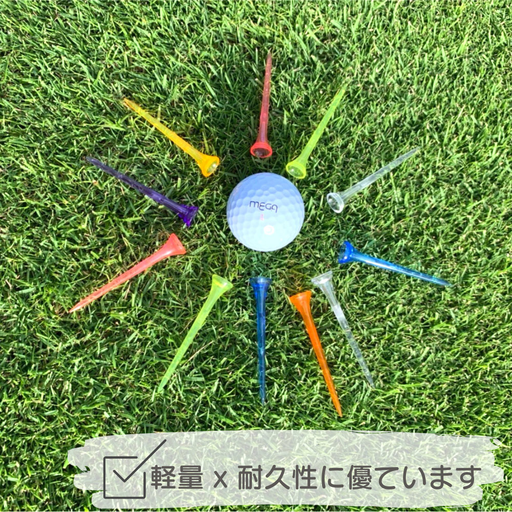 [標準桿] MEGA GOLF 日本同步發行 羽GOLF TEE 7入/組, , large