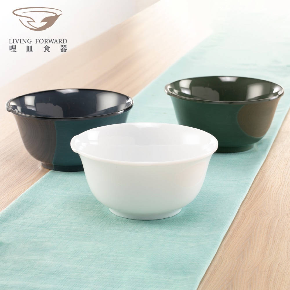 【哩皿食器】台灣製  CPET 潔晶麵碗｜春茶綠, , large