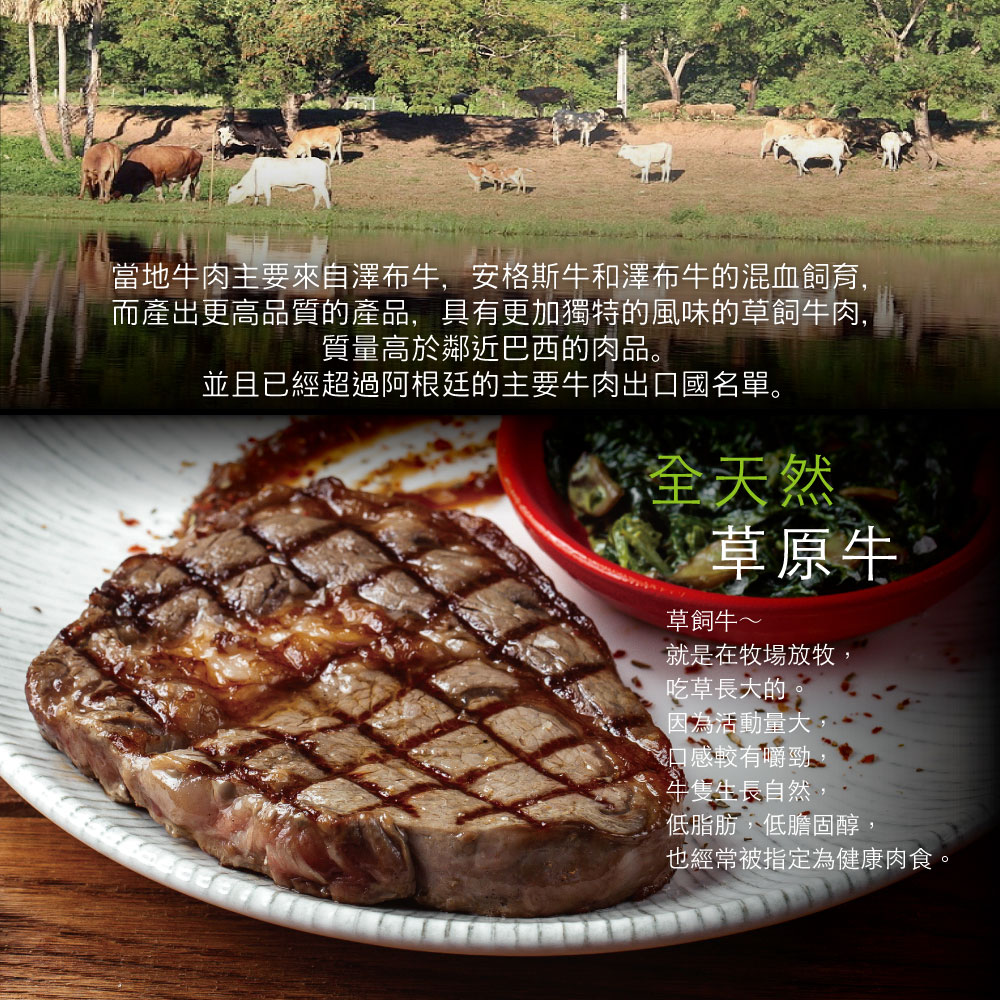 豪鮮牛肉 南美厚切草原之心全天然肋眼牛排1片(200g&plusmn;10%/片)_任選, , large