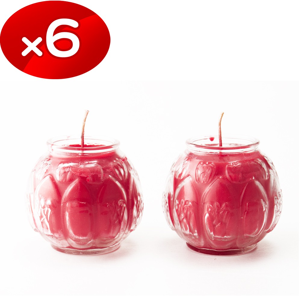 【金發財金紙】普渡專用-立體蓮花蠟燭-6 對組(金紙 -普渡超渡法會必用), , large