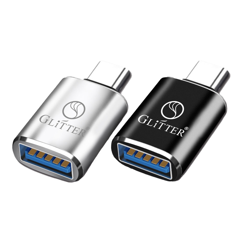 GliTTER GT-2590 USB to TYPE-C Adapter Fast Charging Support High-Speed Transmission, , large