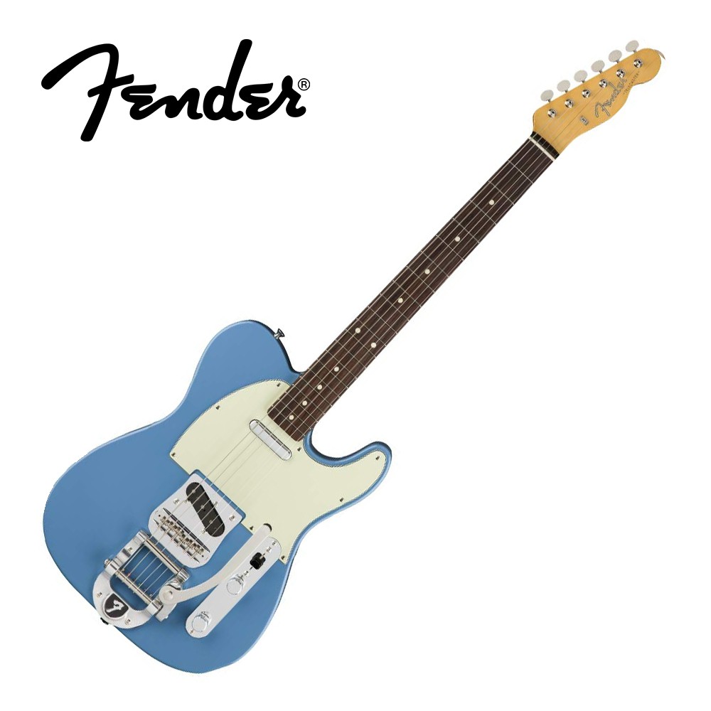 Fender MIJ Traditional 60S Tele Bigsby RW CBL 電吉他 藍色款【敦煌樂器】, , large