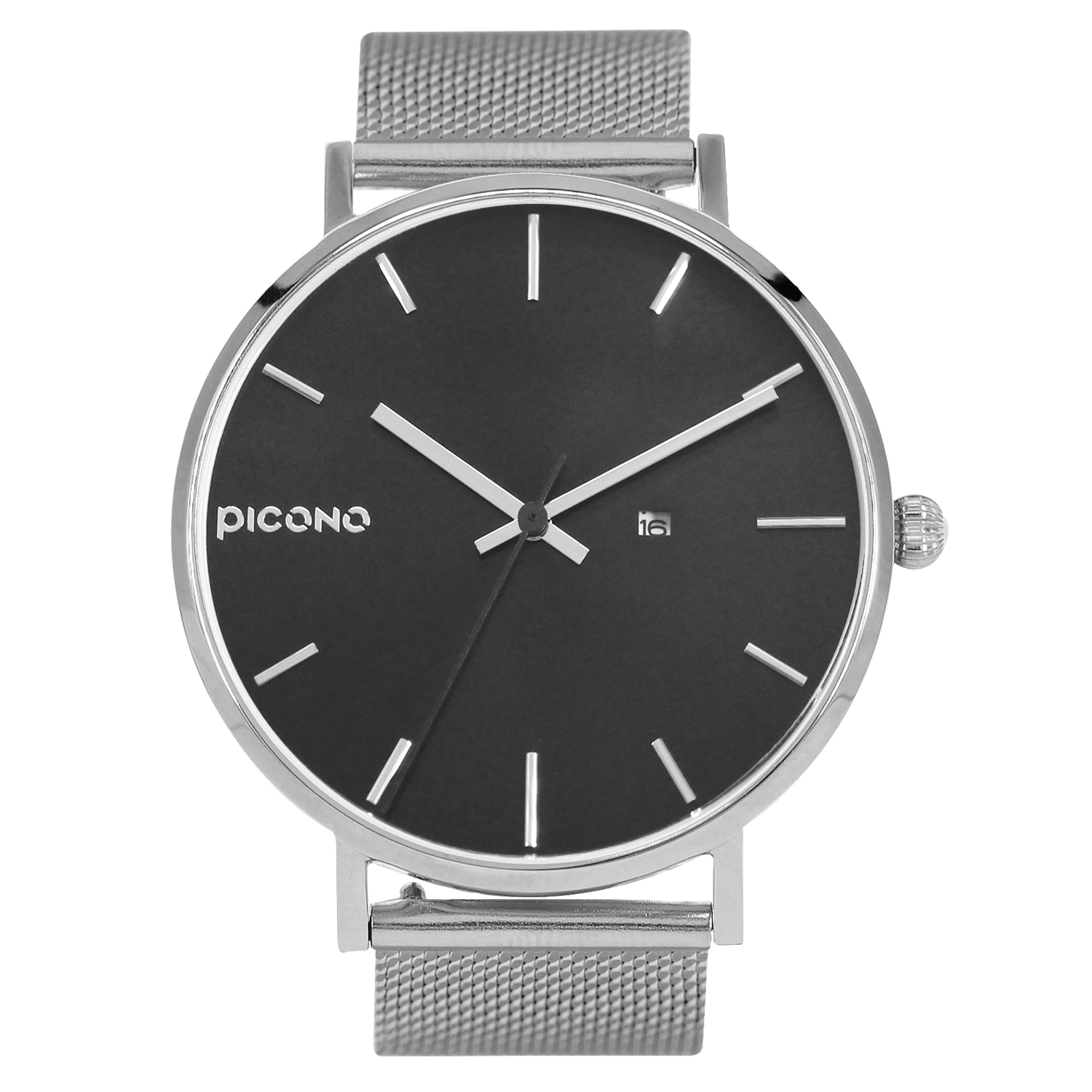 【PICONO】FETUR collection quickly release stainless steel strap watch-Black / FE-12602, , large