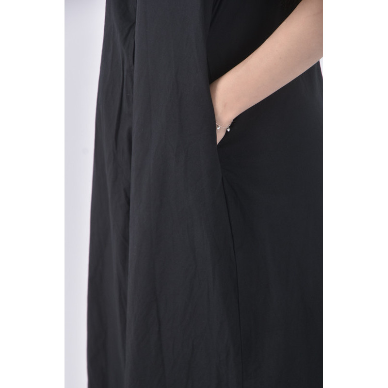 (M) hinota質感開岔黑色洋裝二手衣, , large