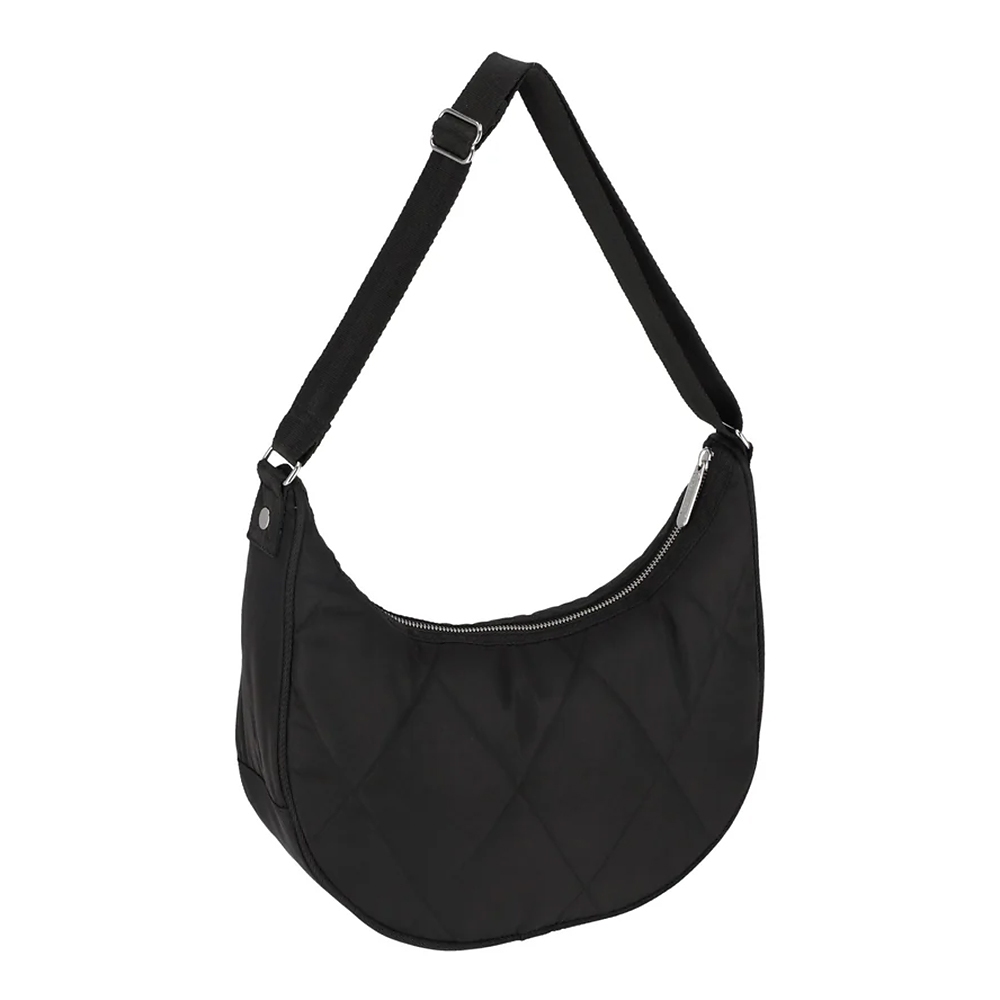 Lesportsac Quilted Medium Hobo 菱格壓紋月亮包/ 黑色, , large