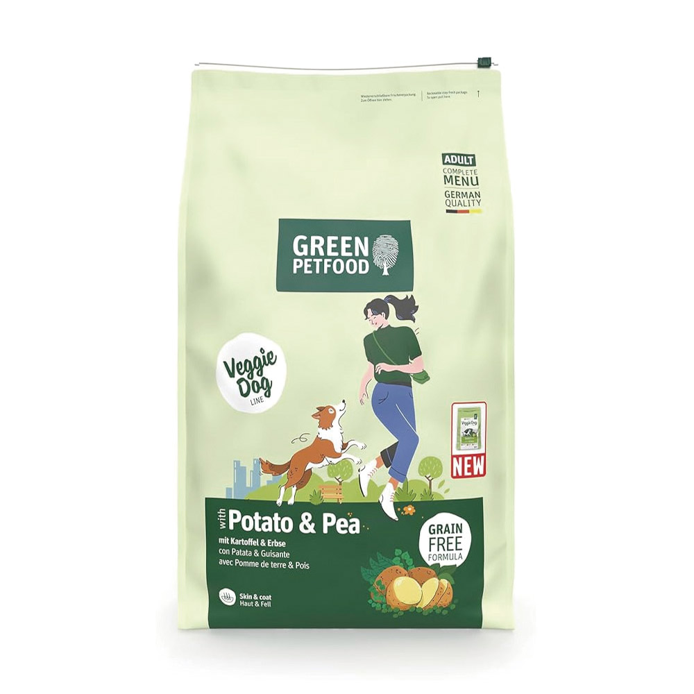 【倆寶貝精品館】Green Petfood德國綠自然 機能素食 馬鈴薯+豌豆 無穀低敏成犬飼料10KG, , large