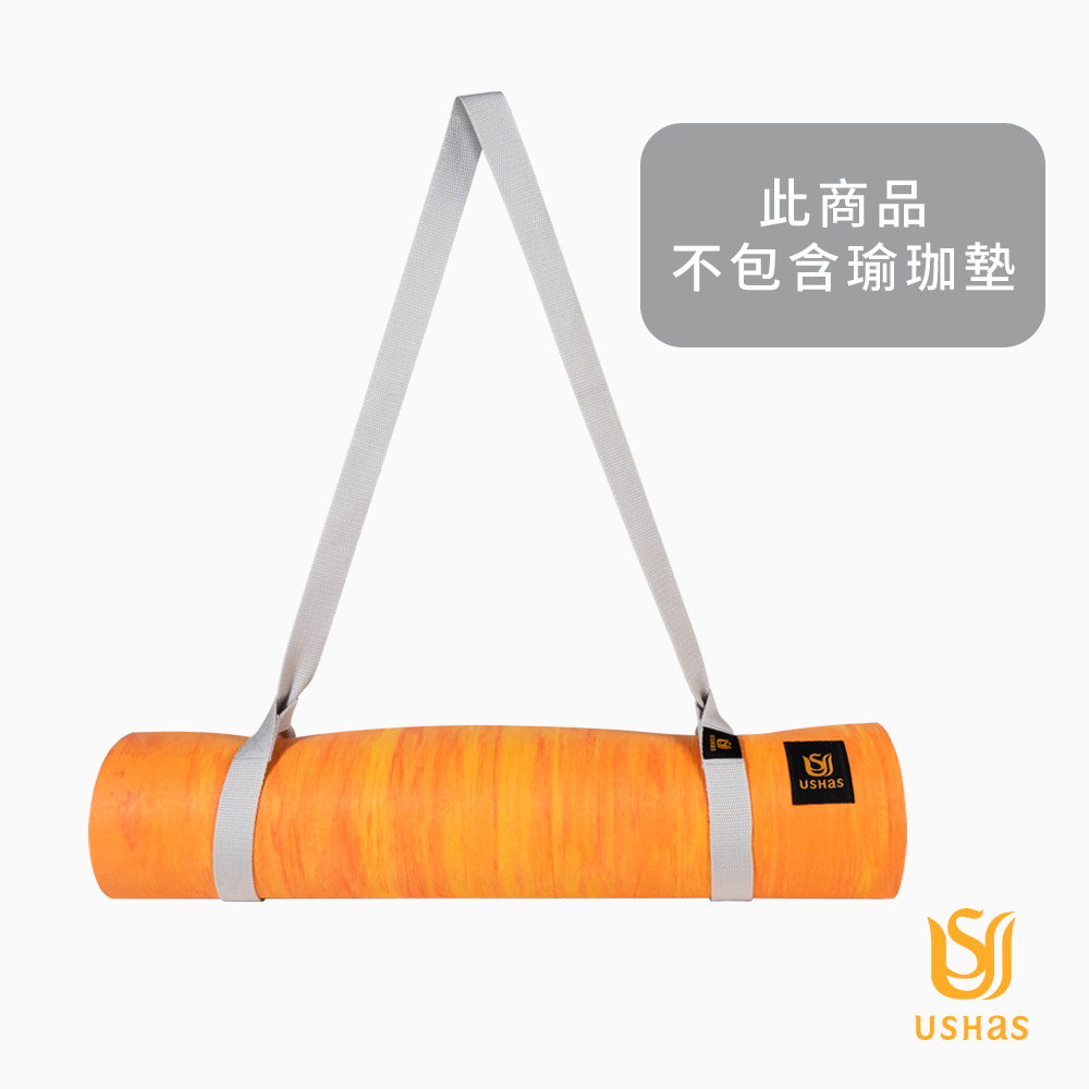 靜謐灰收納繩(160x3x0.2cm)丨台灣製丨收納繩 瑜珈墊收納繩 瑜伽 百搭款, , large