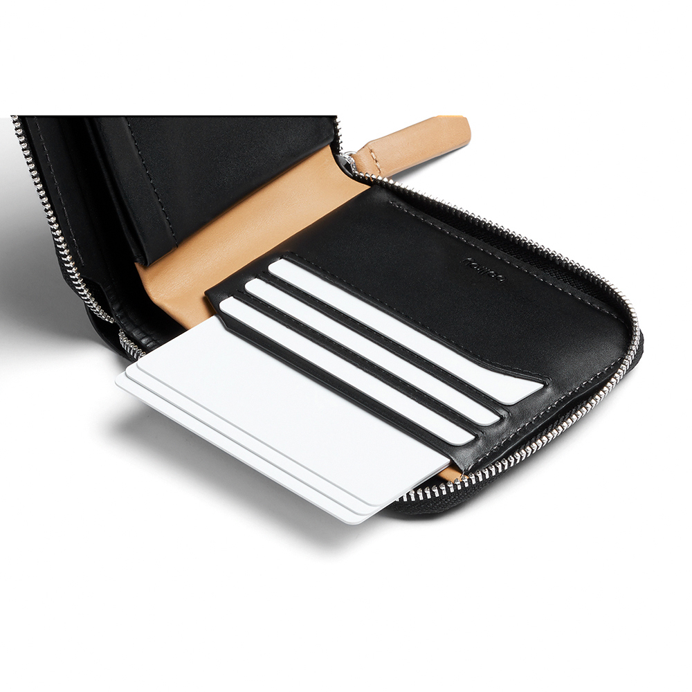 |快速出貨|Bellroy Zip 拉鍊皮夾 短夾 零錢包 卡片收納包 RFID防盜-黑, , large