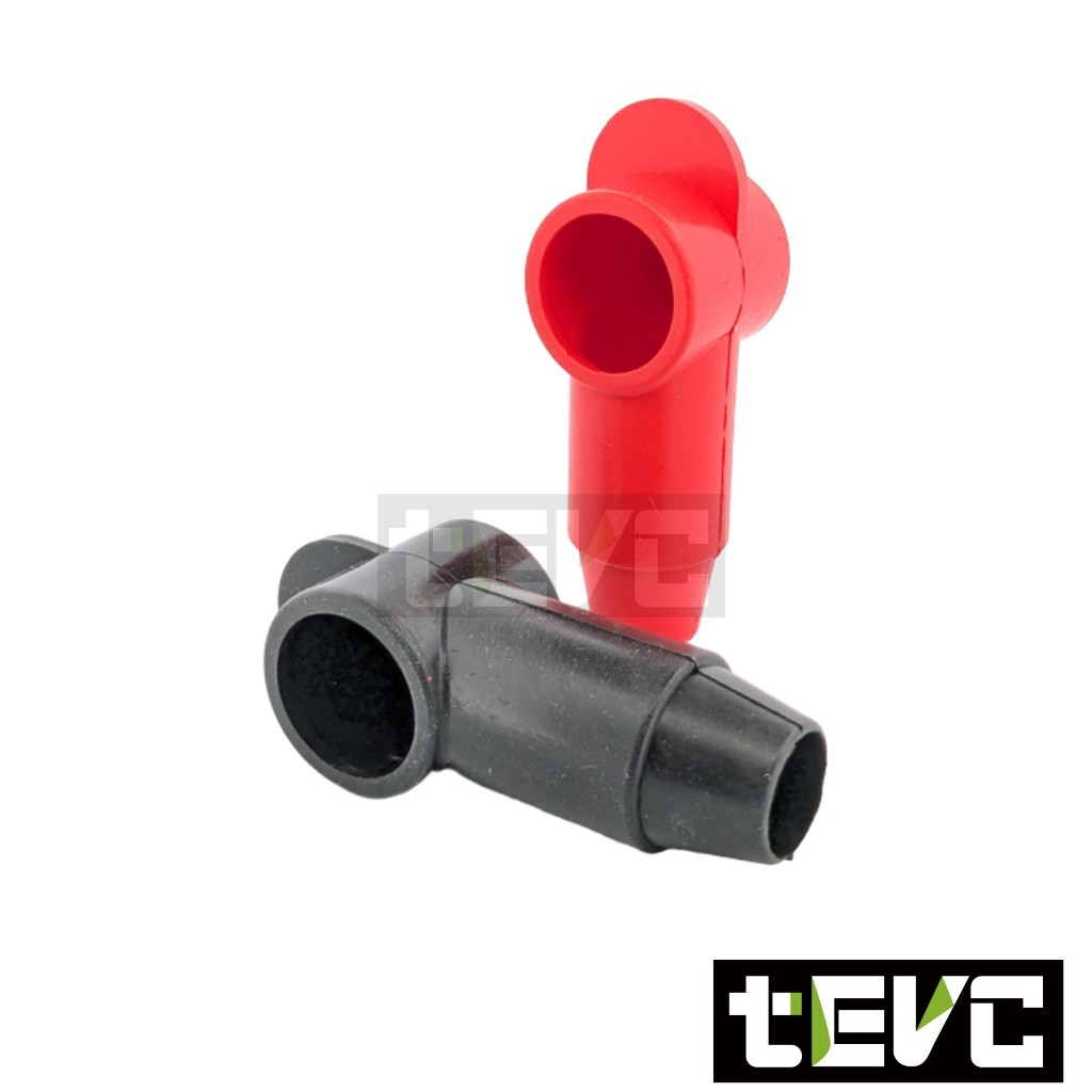 《tevc》BK013 電瓶保護 絕緣保護套 橡膠套 防塵蓋-紅色, 紅, large