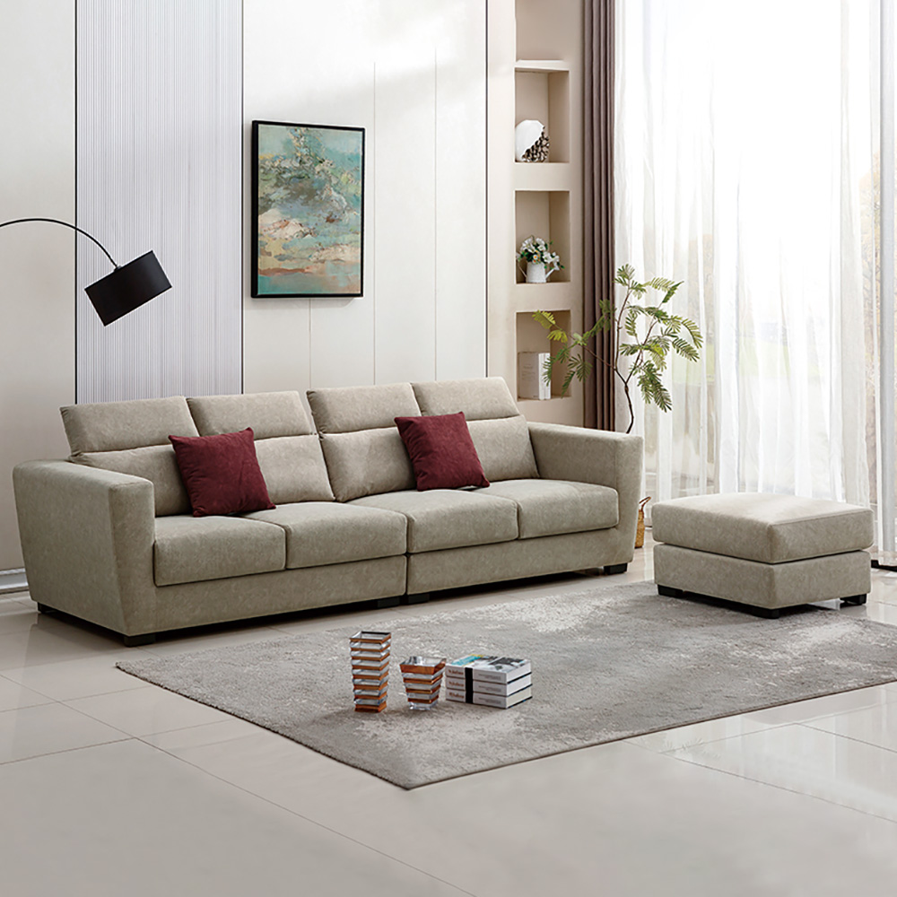 【Hampton 漢汀堡】路迪L型貓抓布沙發, , large