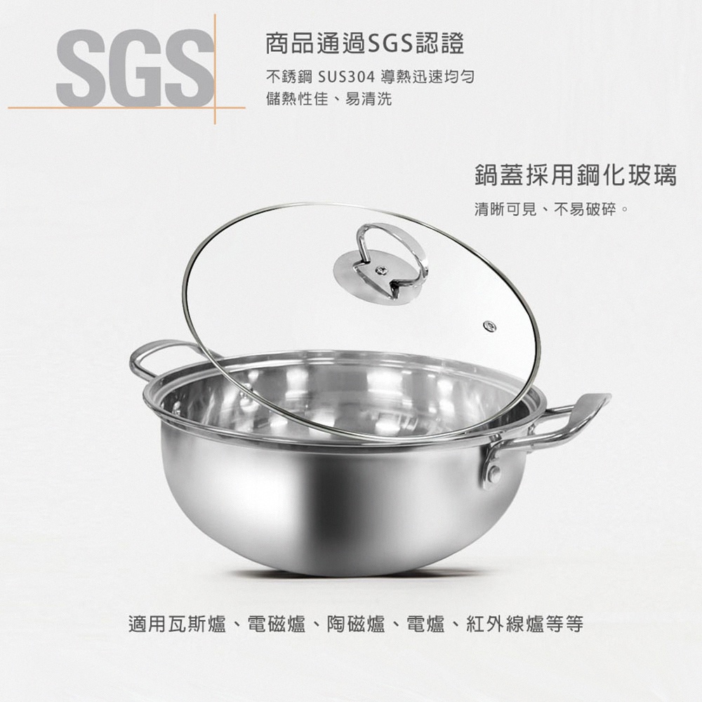 【金永利鋼刀】 廚房家用不鏽鋼切刀+湯鍋兩件組V1-2, , large