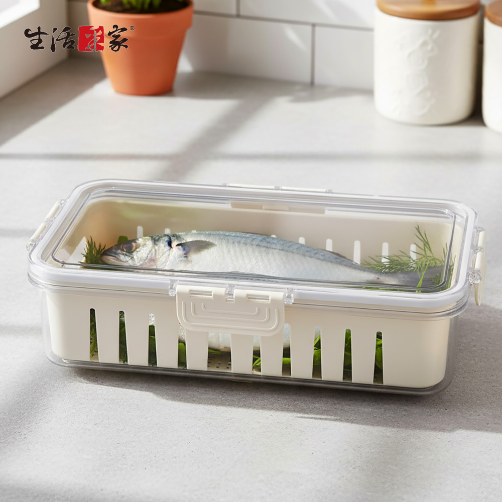 SHCJ 食材密封瀝水保鮮盒【8款可選】保鮮瀝水盒 冷凍冷藏 保鮮盒瀝水 多款可選, , large
