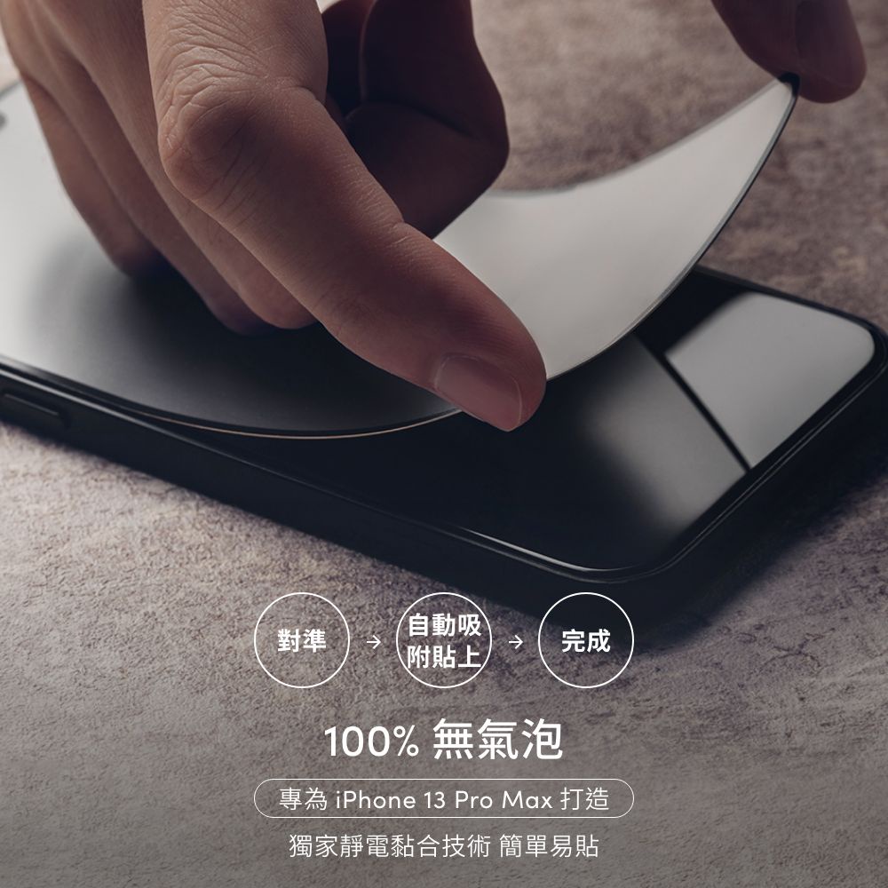 Moshi iVisor AG 防眩光螢幕保護貼 黑 (透明/霧面防眩光) for iPhone 13 Pro Max, , large