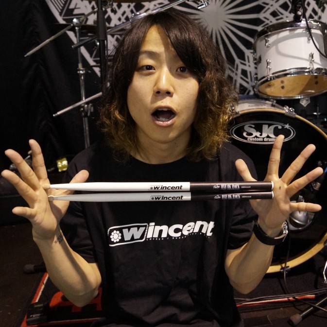 Wincent W-TYS ONE OK ROCK 鼓手Tomoya 胡桃木簽名款鼓棒【敦煌樂器】, , large