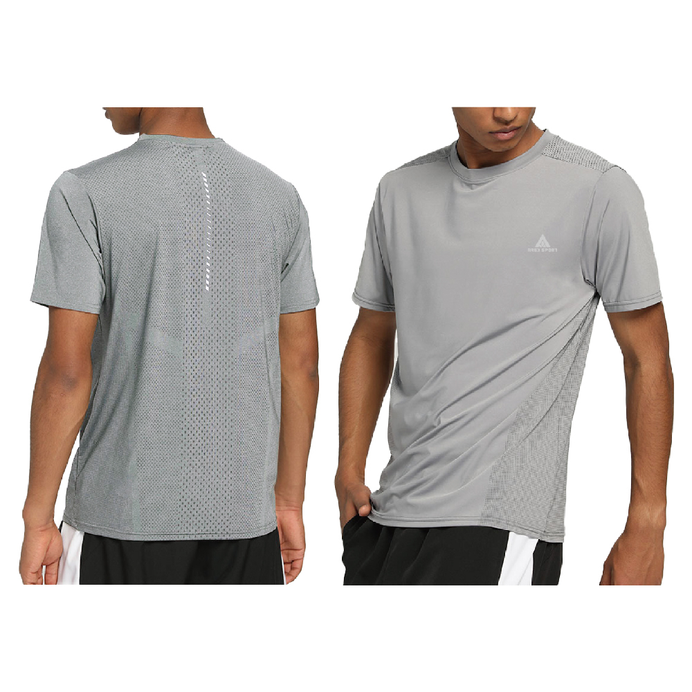 【AREXSPORT】AS-7463 男上衣 男涼感衣 冰絲短袖 大碼 男健身 涼感衣 大碼 冰絲衣 吸排衣 短袖衣, , large