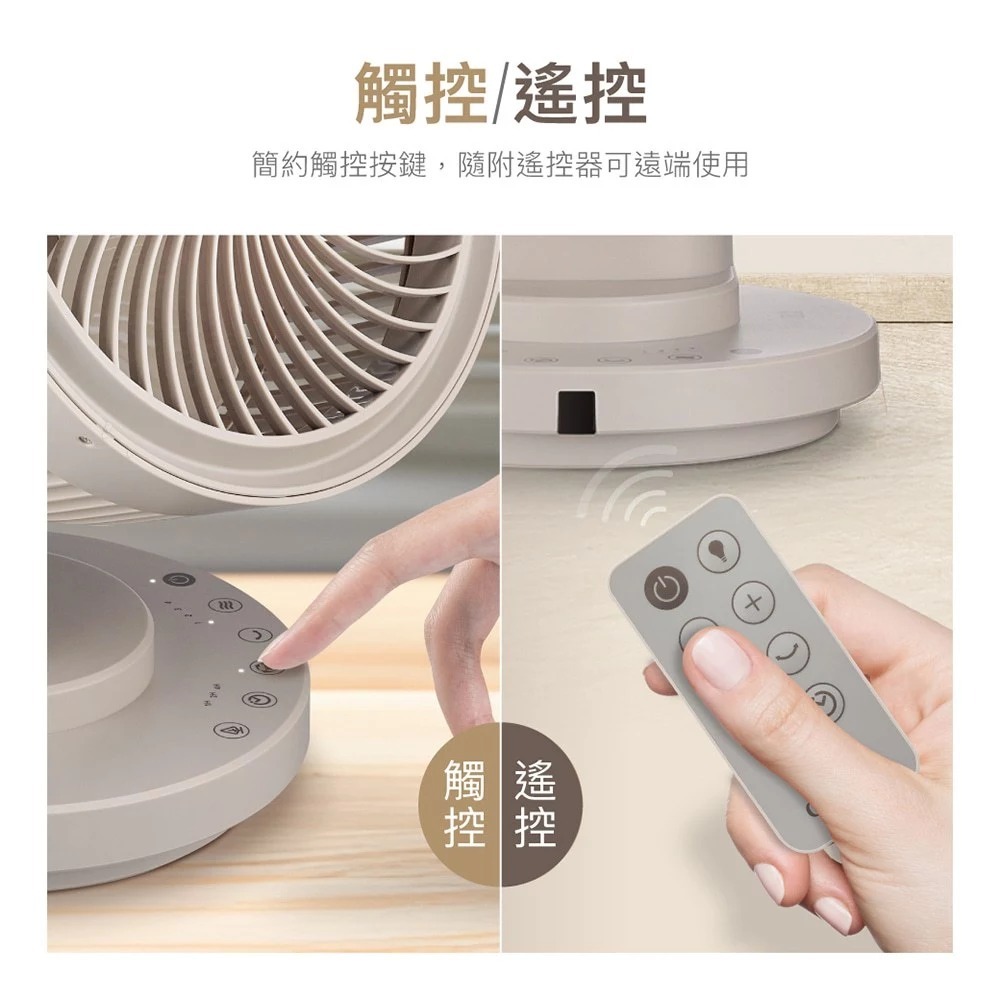 CHIMEI 9-inch 360&deg; Wide Angle 4D Oscillating Circulating Fan DF-09X1CM, , large