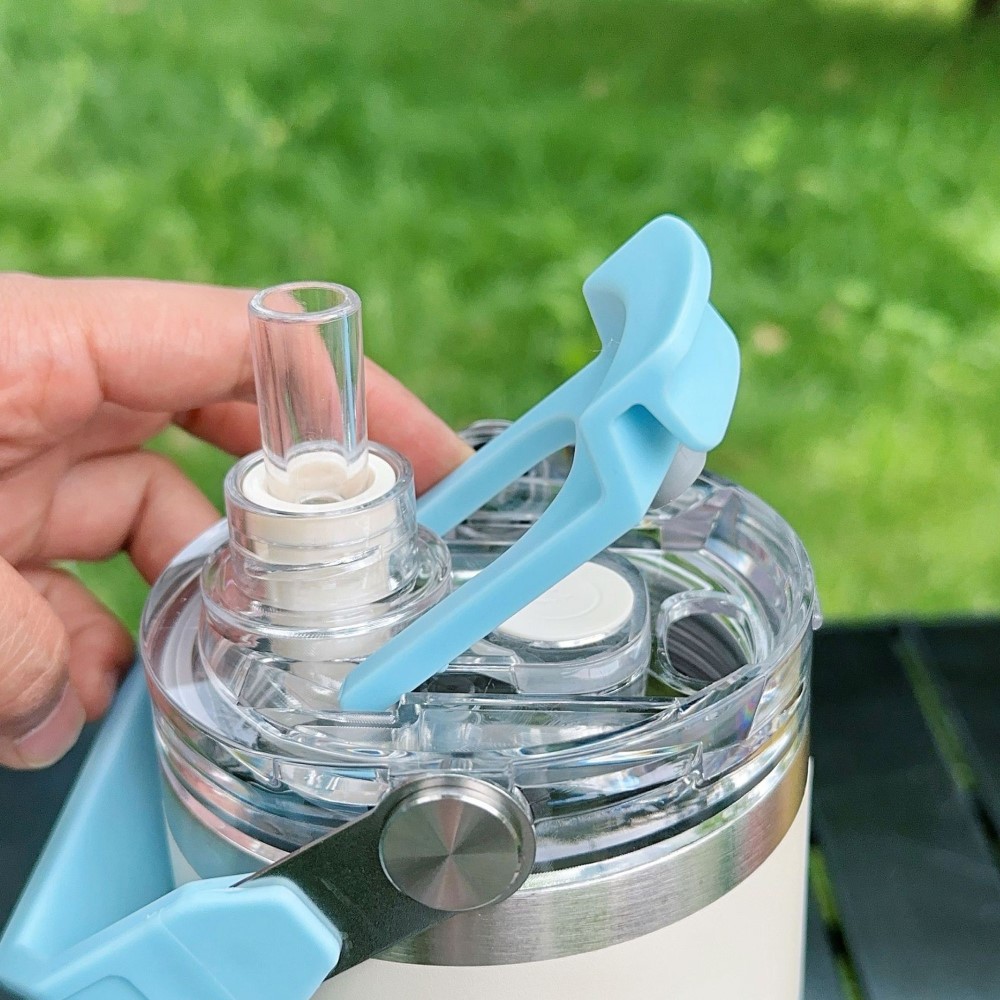 【H&R安室家】SITARAYURI磁吸蓋附吸管可手提304不鏽鋼保溫杯900ml(H16), , large