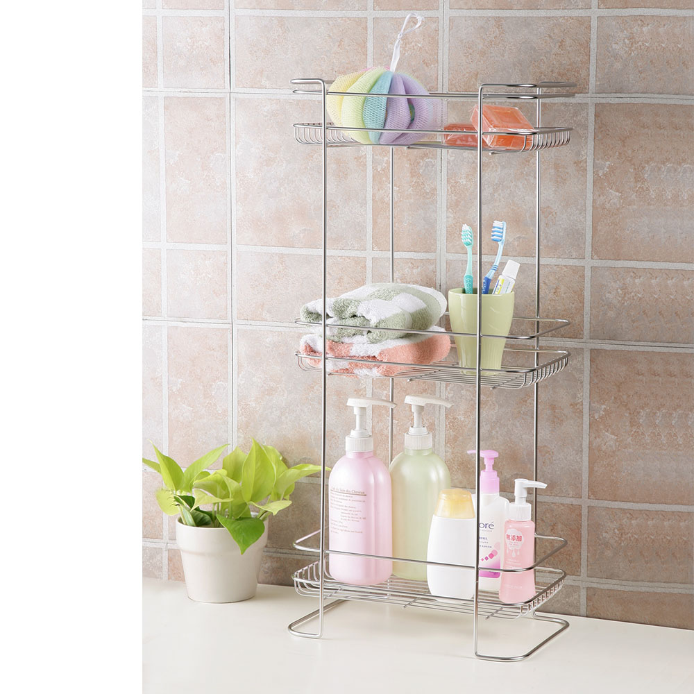 【真心良品】 皇家 三層不鏽鋼收納架1入, , large