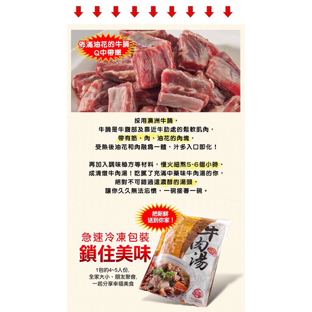 【史家庄方便廚房】 清燉牛肉湯X4包 上班這黨事、小明星大跟班強力推薦, , large