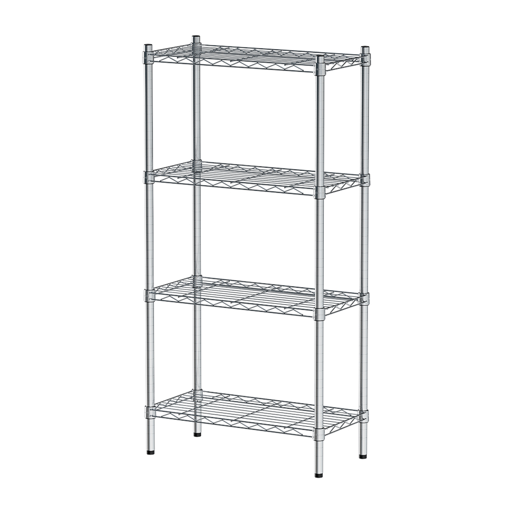 【Y HOUSE】60x30x120cm Lightweight Four-layer Iron Rack Iron Rack Shelf-Electroplating, , large