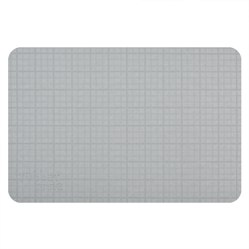 【Monster】 Soft Diatomaceous Earth Absorbent Mat (45x30cm) &ndash; Gray Plaid, , large