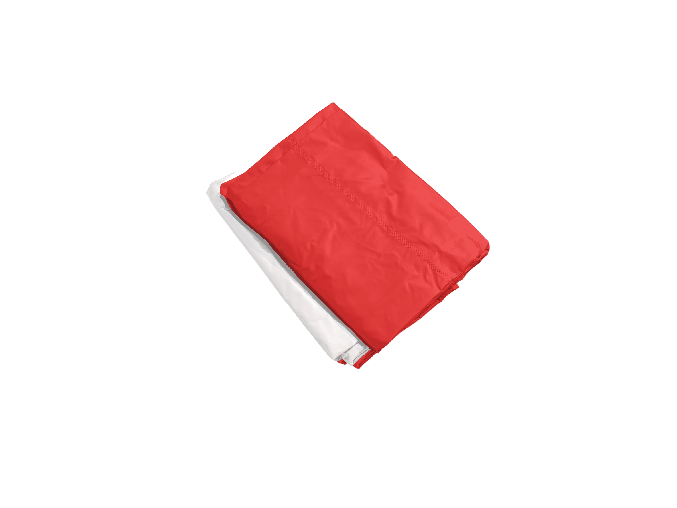 【振盛塑膠】快速帳（折疊式帳篷）頂布/PVC夾網布/紅白色, , large