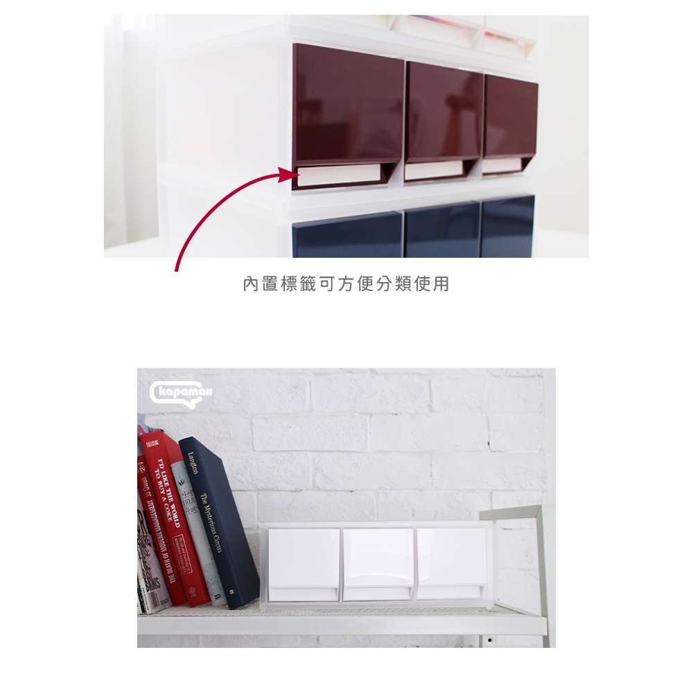 *需預訂【KAPAMAX】2-WAY多功能三層收納盒  (56100)海軍藍, , large