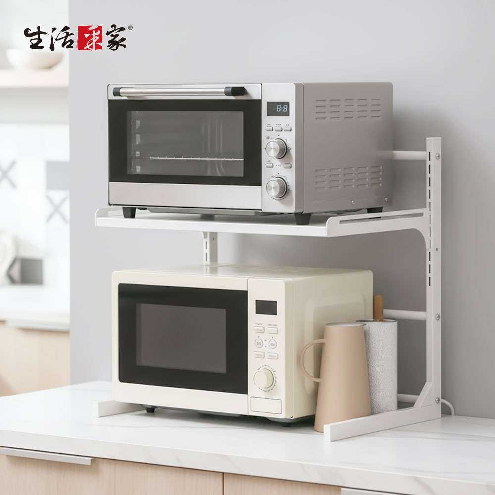 SHCJ 左右伸縮 微波爐烤箱 伸縮電器架【二色可選】廚房電器架 家電置物架 加高電器架 , , large