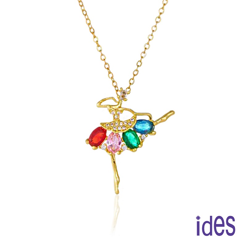 [ides愛蒂思] 輕珠寶時尚設計都會系列項鍊鎖骨鍊/芭蕾女孩