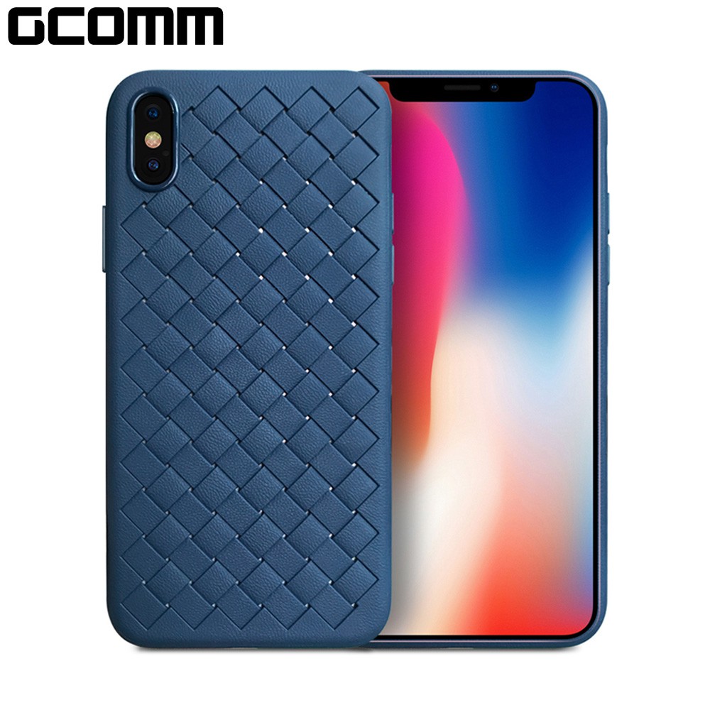 GCOMM iPhoneXs Max 經典編織紋保護套 Classic Weave 典雅藍, , large