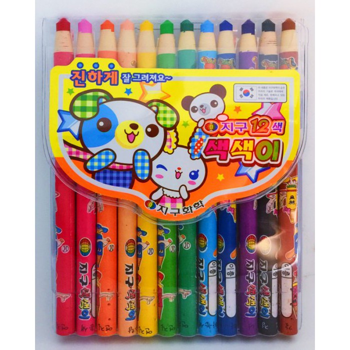 德德小品 12色紙捲蠟筆, , large