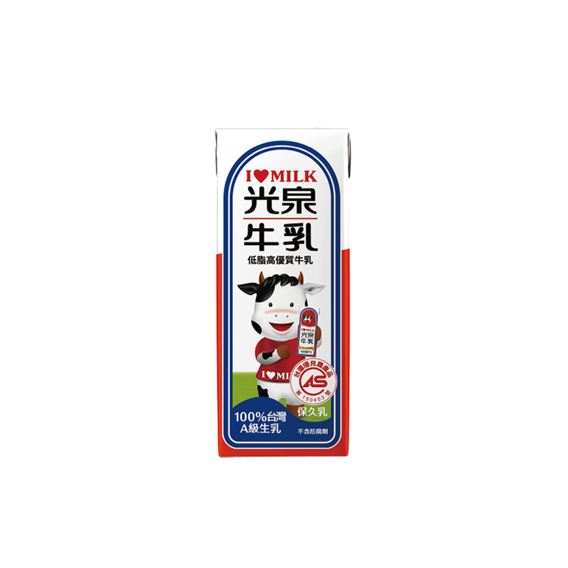 光泉低脂保久牛乳-200ml