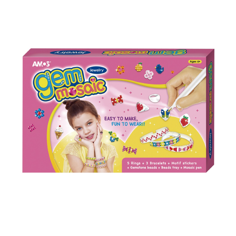 【韓國AMOS】DIY 創意貼鑽 戒指手環組, , large