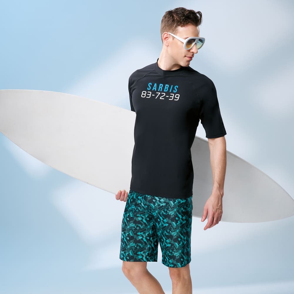 Monina Taiwan-made loose-fitting half-sleeve sun-proof functional top (suitable for both men and women) unisex black -3L