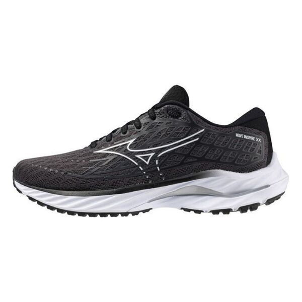 Mizuno Wave Inspire 20 SW 女 慢跑鞋 運動 路跑 超寬楦 支撐 黑白 [J1GD244622], , large