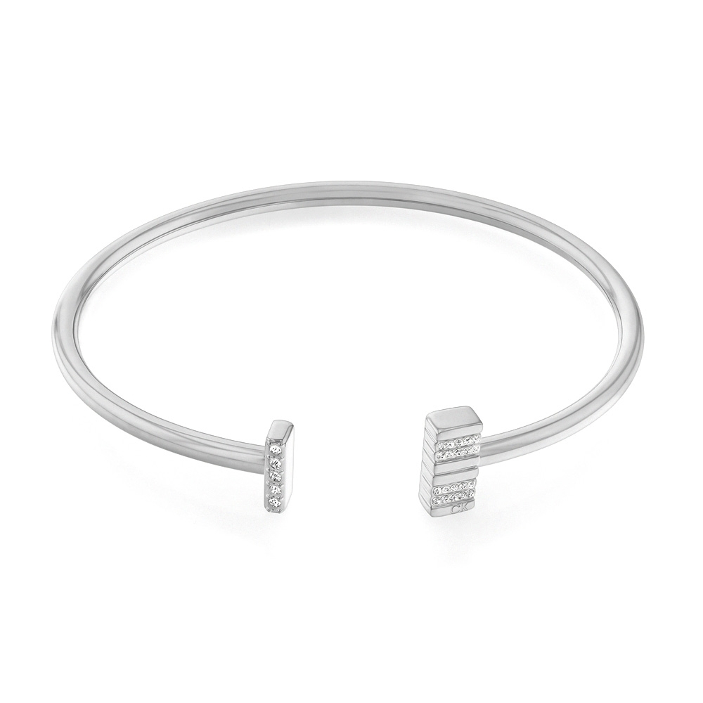Calvin Klein CK Minimalistic Metals 簡約造型手環 母親節送禮推薦-銀 3500036, , large