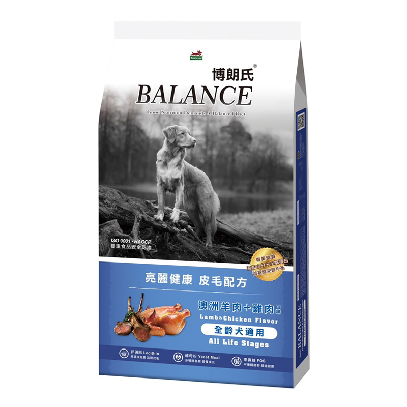 【Balance 博朗氏】全齡犬糧7.5kg-皮毛配方(羊肉+雞肉)