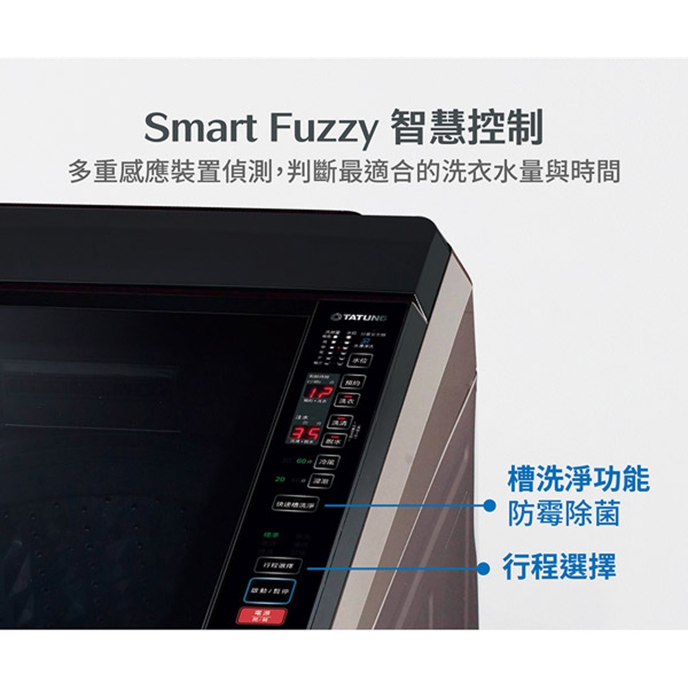 TATUNG 19kg Ultrasonic Inverter Washing Machine TAW-A190DSS, , large